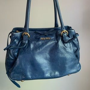 Authorized Miu Miu leather Handbag
